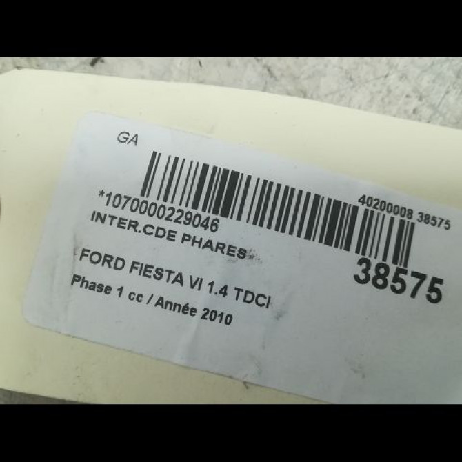 Interrupteur commande de phares occasion FORD FIESTA VI Phase 1 10-2008->11-2012 1.4 TDCI 68ch 1515201 3