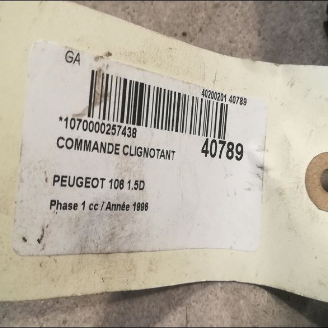 Commande clignotant occasion PEUGEOT 106 Phase 1 09-1991->04-1996 1.5D 625357 3