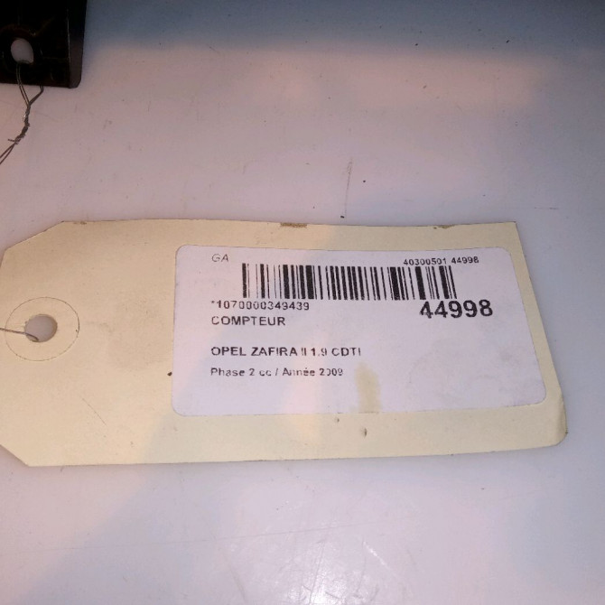 Compteur occasion OPEL ZAFIRA II Phase 2 01-2008->12-2014 1.9 CDTI 100ch 13308999 4