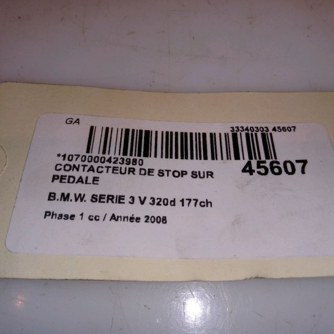 occasion B.M.W. SERIE 3 V Phase 1 03-2005->09-2008 320d 177ch 61316967601 4