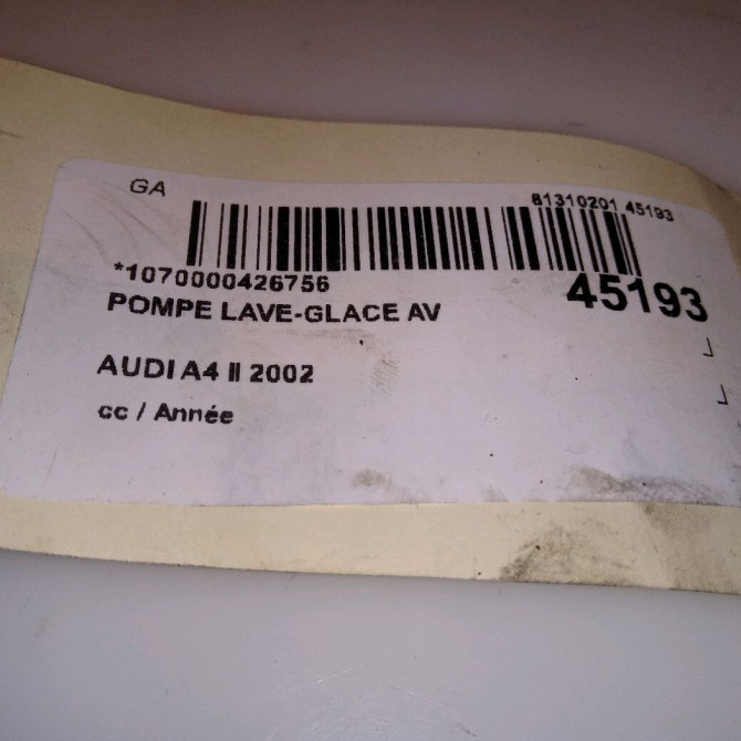 Pompe lave-glace avant occasion AUDI A4 II 1K6955651 4