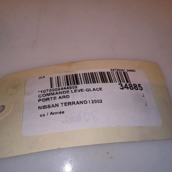 Commande leve-glace porte arrière droite occasion NISSAN TERRANO I 2542186J00 4