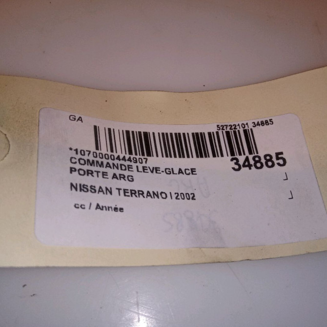 Commande leve-glace porte arrière gauche occasion NISSAN TERRANO I 2542186J00 4