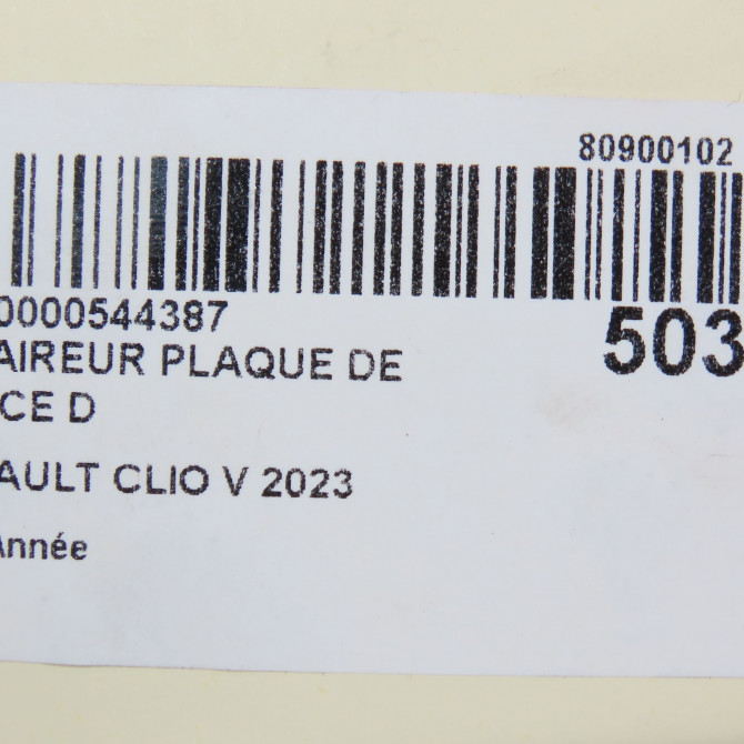 Eclaireur plaque de police d occasion RENAULT CLIO V 265101139R 5