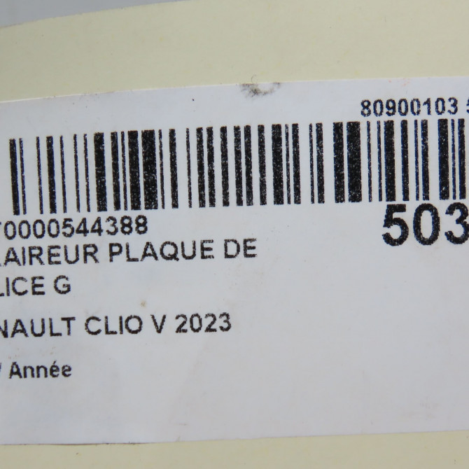 Eclaireur plaque de police g occasion RENAULT CLIO V 265101139R 5