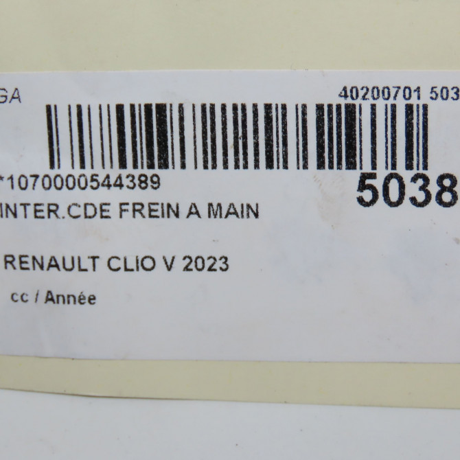 Interrupteur commande de frein a main occasion RENAULT CLIO V 6