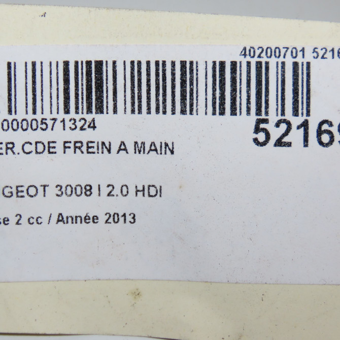 Interrupteur commande de frein a main occasion PEUGEOT 3008 I Phase 2 11-2013->... 2.0 HDI 150ch 470706 4