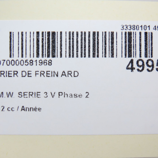 Etrier de frein arrière droit occasion B.M.W. SERIE 3 V 2Q0615424C 7
