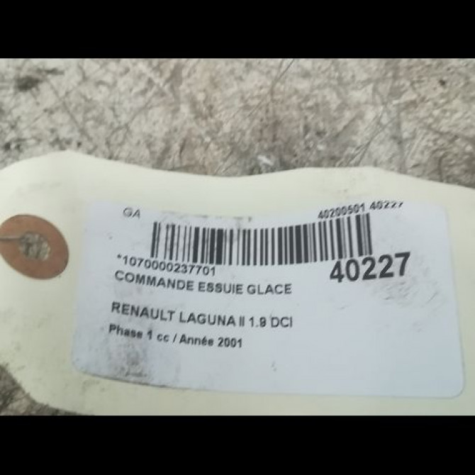 Commande essuie glace occasion RENAULT LAGUNA II Phase 1 11-2000->03-2005 1.9 DCI 110ch 7701048915 3