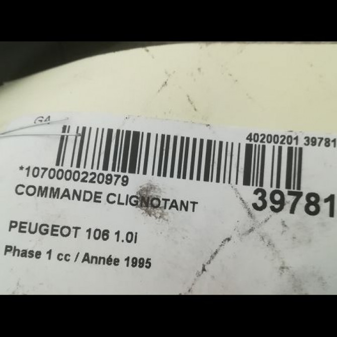 Commande clignotant occasion PEUGEOT 106 Phase 1 09-1991->04-1996 1.0i 625357 3