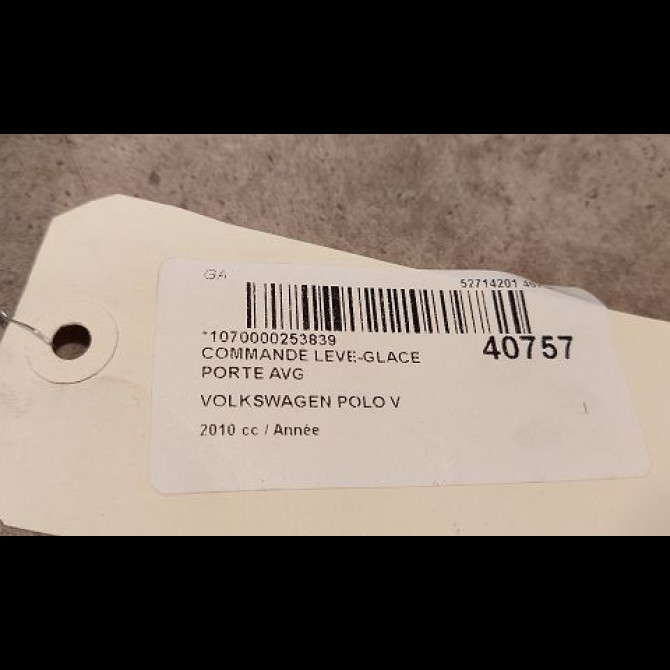 Commande lève-glace porte avant gauche occasion VOLKSWAGEN POLO V POLO V Phase 1 2009-09-01->2014-05-31 1K4959857CREH 3