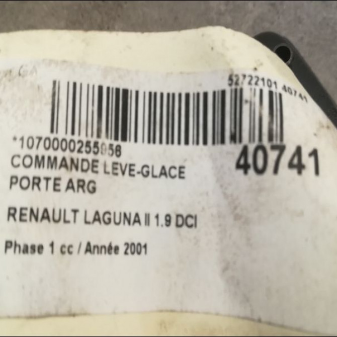 Commande leve-glace porte arrière gauche occasion RENAULT LAGUNA II Phase 1 11-2000->03-2005 1.9 DCI 110ch 8200220507 3