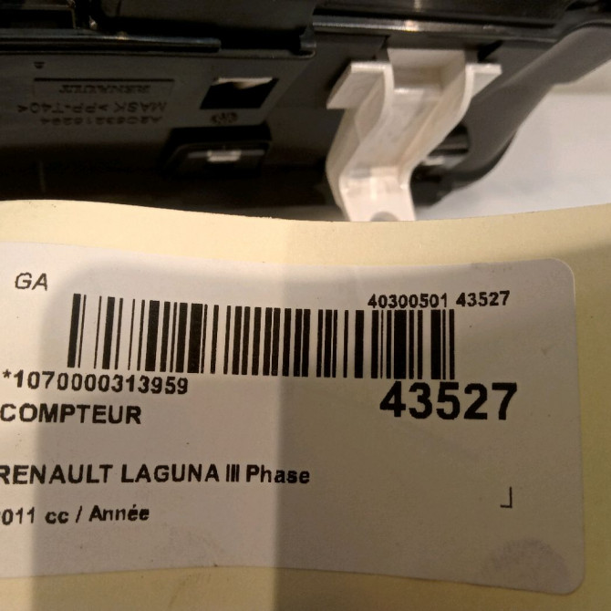 Compteur occasion RENAULT LAGUNA III Phase 2 11-2010->03-2013 1.5 DCI 8v 110ch 248109745R 4