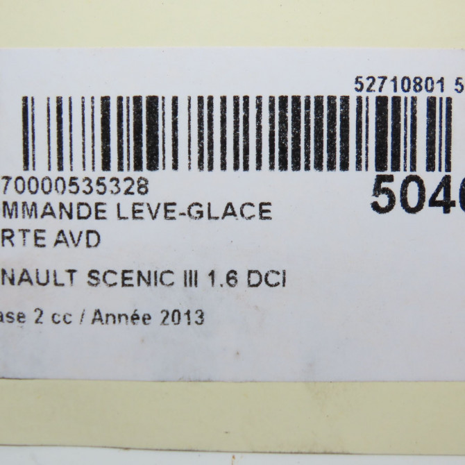 Commande lève-glace porte avant droite occasion RENAULT SCENIC III Phase 2 12-2011->03-2013 1.6 DCI 130ch 254118547R 4