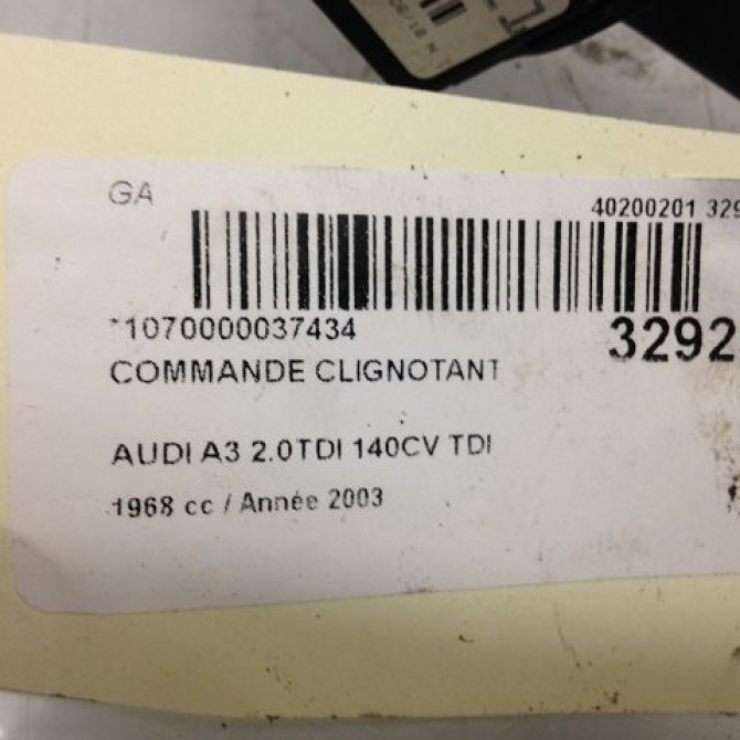 Commande clignotant occasion AUDI A3 II Phase 1 06-2003->06-2008 2.0 TDi 140ch 1K0953513E9B9 4