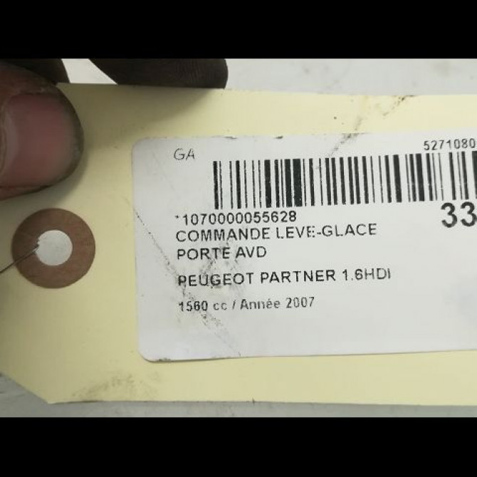 Commande lève-glace porte avant droite occasion PEUGEOT PARTNER I Phase 2 11-2002->05-2008 1.6 HDI 90ch 3