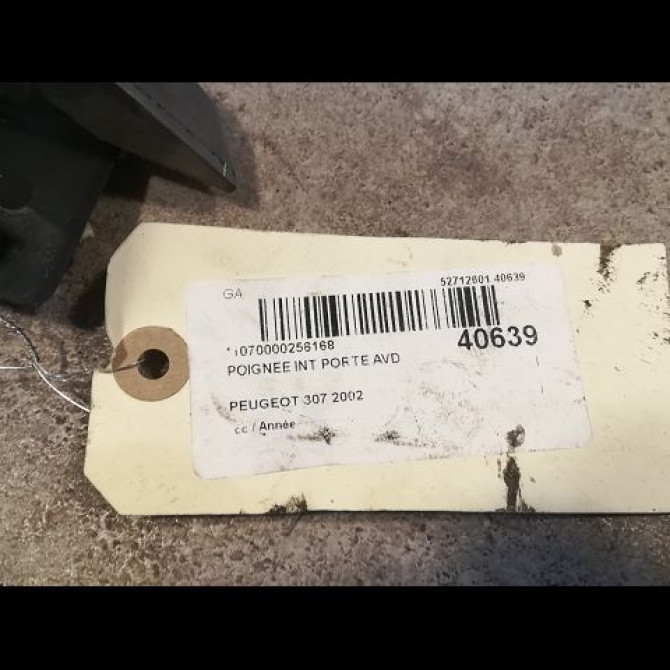 Poignee int porte avd occasion PEUGEOT 307 9143F0 2