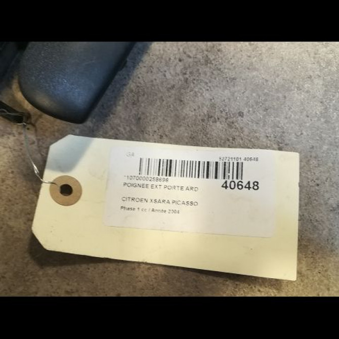 Poignee ext porte ard occasion CITROEN XSARA PICASSO Phase 1 12-1999->02-2004 2.0 HDi 90ch 9101Q1 2