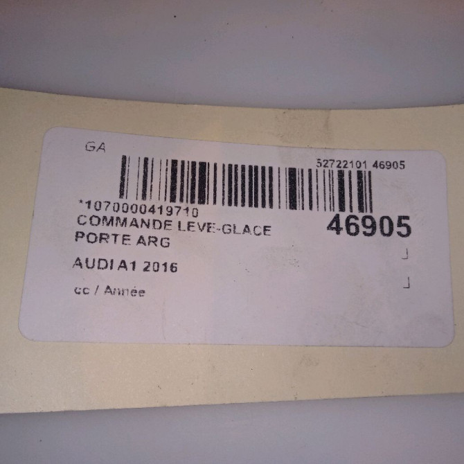 Commande leve-glace porte arrière gauche occasion AUDI A1 4