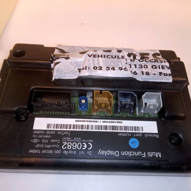 Autoradio occasion RENAULT CLIO IV Phase 1 07-2012->... 0.9 TCE 90ch 281151559R 2