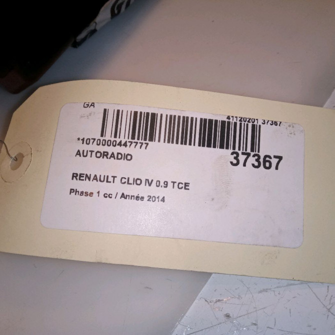 Autoradio occasion RENAULT CLIO IV Phase 1 07-2012->... 0.9 TCE 90ch 281151559R 4