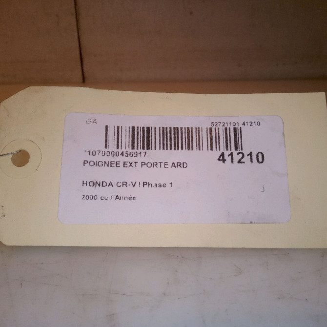 Poignee ext porte ard occasion HONDA CR-V I Phase 1 05-1997->10-2002 2.0i 147ch 72640ST0J02ZY 4