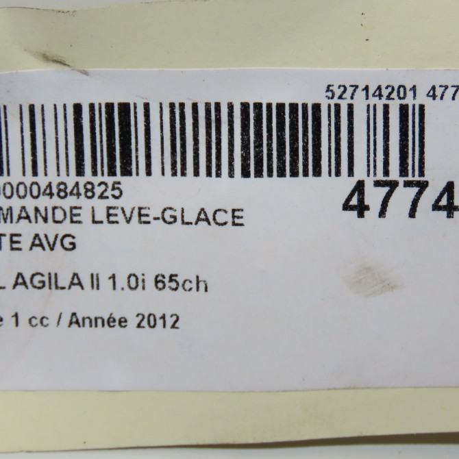 Commande lève-glace porte avant gauche occasion OPEL AGILA II Phase 1 03-2008->12-2014 1.0i 65ch 93194977 5