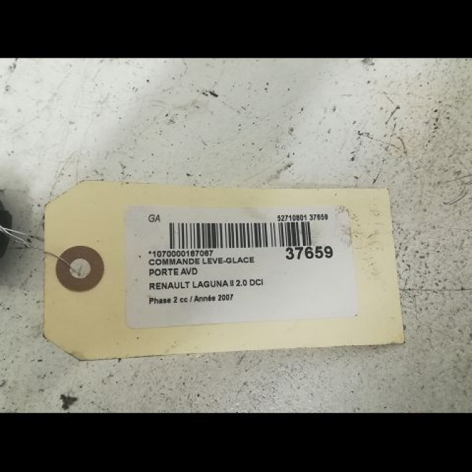 Commande lève-glace porte avant droite occasion RENAULT LAGUNA II Phase 2 03-2005->09-2007 2.0 DCI 150ch 8200167230 3