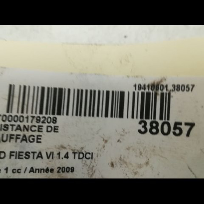 Resistance de chauffage occasion FORD FIESTA VI Phase 1 10-2008->11-2012 1.4 TDCI 68ch 1847910 3