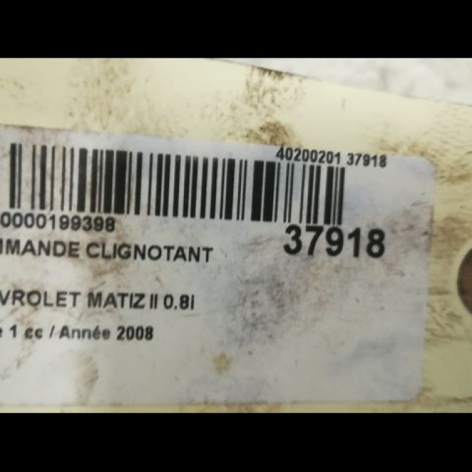 Commande clignotant occasion CHEVROLET MATIZ II Phase 1 06-2005->09-2009 0.8i 96540683 3
