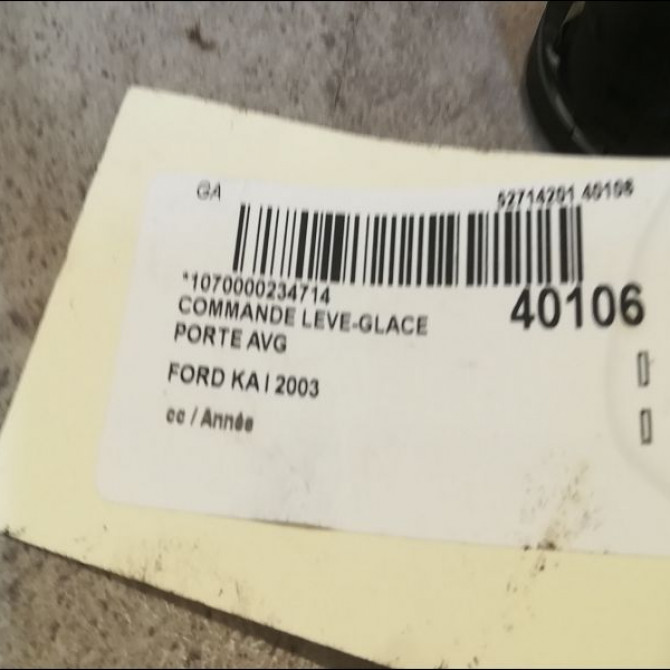 Commande lève-glace porte avant gauche occasion FORD KA I 1007910 3