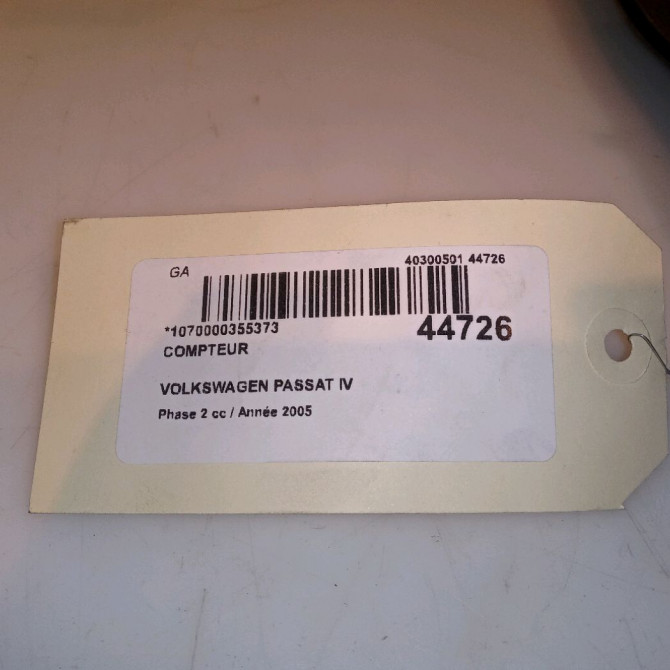 Compteur occasion VOLKSWAGEN PASSAT IV Phase 2 10-2000->03-2005 1.9 TDI 130ch 3B0920849AX 4