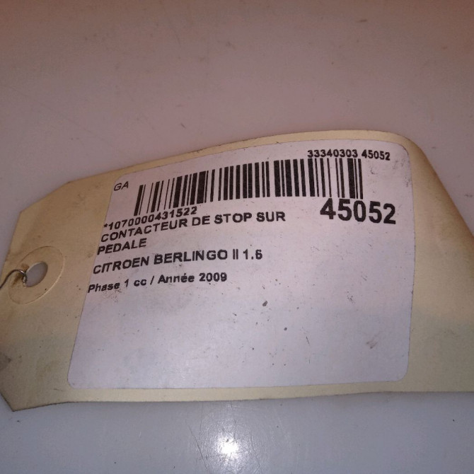 occasion CITROEN BERLINGO II Phase 1 05-2008->01-2012 1.6 HDI 16v 90ch 4