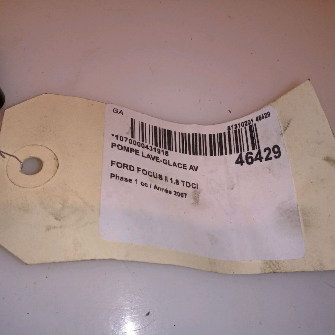 Pompe lave-glace avant occasion FORD FOCUS II Phase 1 09-2004->12-2007 1.8 TDCI 115ch 1355124 6