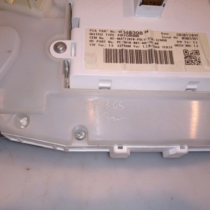 Compteur occasion PEUGEOT 208 Phase 2 04-2015->... 1.2i 81ch 9822633180 3