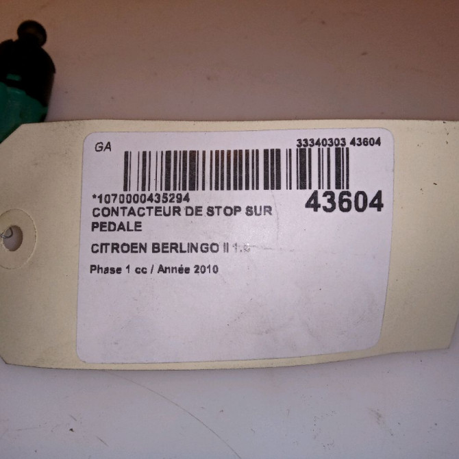 occasion CITROEN BERLINGO II Phase 1 05-2008->01-2012 1.6 HDI 16v 75ch 4