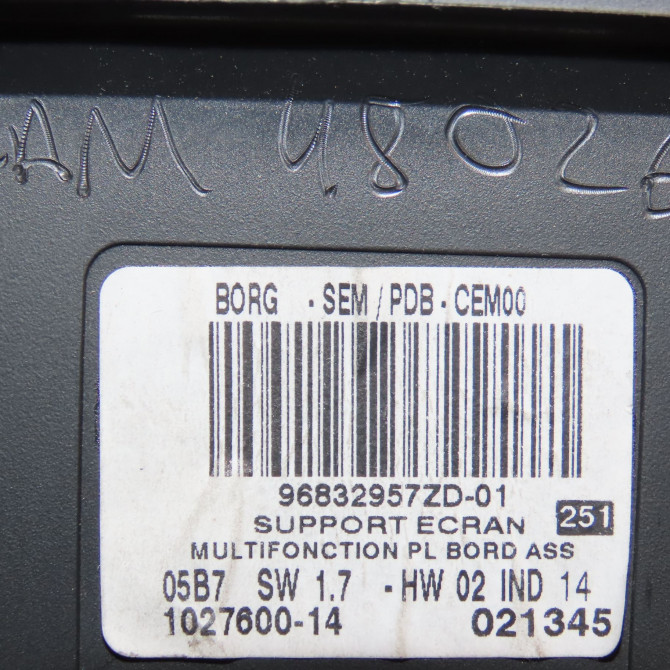 Afficheur digital occasion CITROEN C6 Phase 1 12-2005->03-2013 2.2 HDI 170ch 5