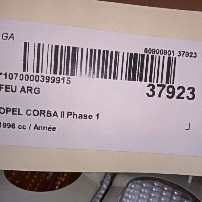 Feu arrière gauche occasion OPEL CORSA II Phase 1 03-1993->04-1997 90444809 4