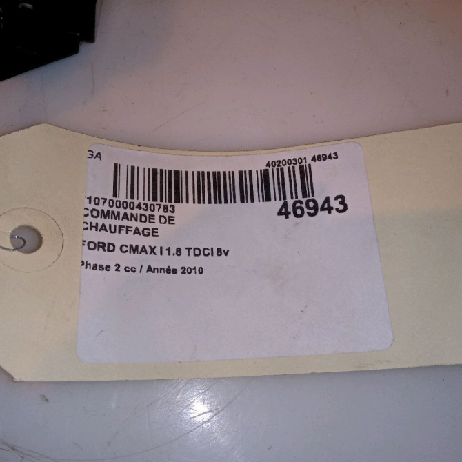 Commande de chauffage occasion FORD CMAX I Phase 2 03-2007->09-2010 1.8 TDCI 8v 115ch 1698893 4