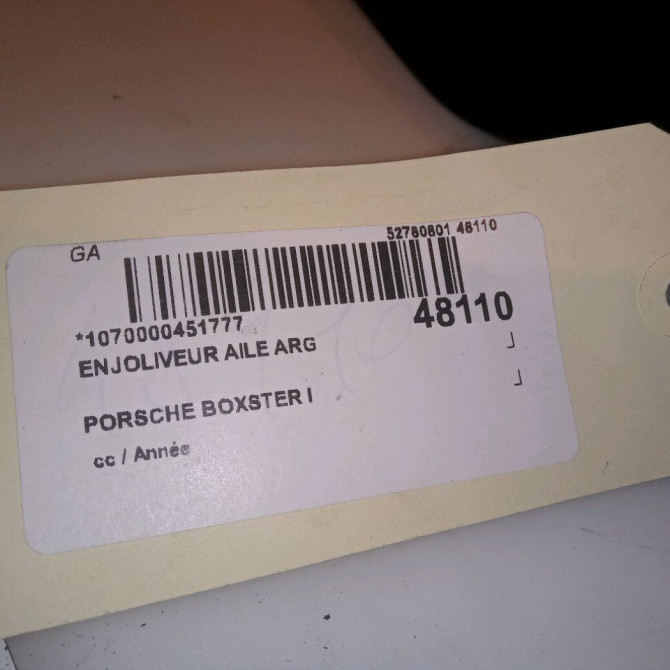 Enjoliveur aile arg occasion 4