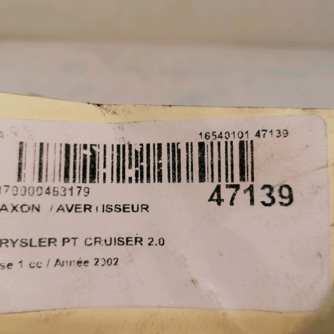 Klaxon  / avertisseur occasion CHRYSLER PT CRUISER Phase 1 09-2000->12-2005 2.0 141ch 4671747AA 3