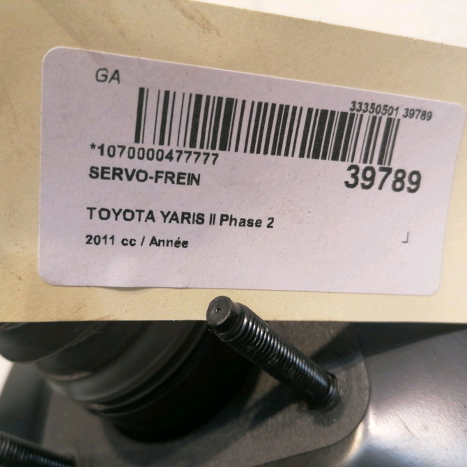 Servo-frein occasion TOYOTA YARIS II Phase 2 01-2009->05-2011 4461009550 4