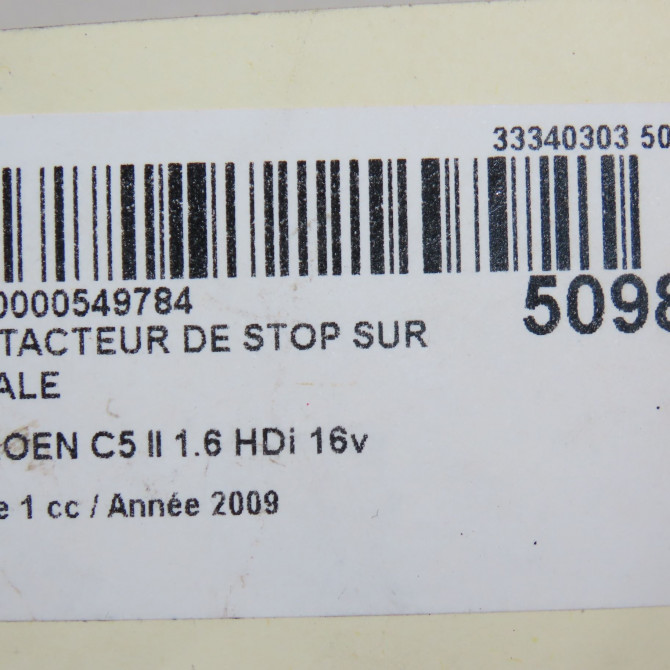 occasion CITROEN C5 II Phase 1 04-2008->... 1.6 HDi 16v 110ch 453467 5
