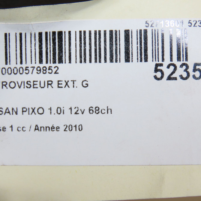 Retroviseur exterieur gauche occasion NISSAN PIXO Phase 1 05-2009->... 1.0i 12v 68ch 963024A05G 6