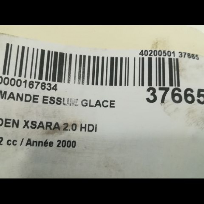 Commande essuie glace occasion CITROEN XSARA Phase 2 09-2000->12-2005 2.0 HDi 90ch 6239A7 3