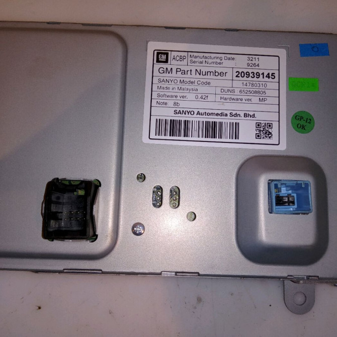 Autoradio occasion OPEL ZAFIRA III Phase 1 11-2011->... 22836293 4