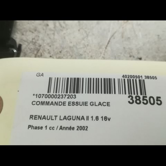 Commande essuie glace occasion RENAULT LAGUNA II Phase 1 11-2000->03-2005 1.6 16v 7701048915 3