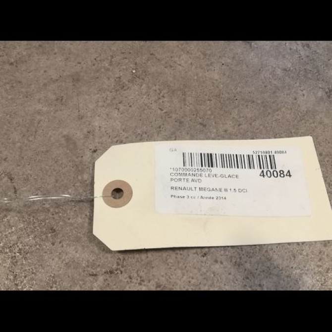 Commande lève-glace porte avant droite occasion RENAULT MEGANE III Phase 3 10-2013->... 1.5 DCI 110ch 2