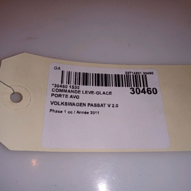 Commande lève-glace porte avant gauche occasion VOLKSWAGEN PASSAT V Phase 1 03-2005->10-2010 2.0 TDI 16v 140ch 4