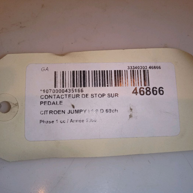 occasion CITROEN JUMPY I Phase 1 09-1995->12-2003 1.9 D 69ch 453451 4